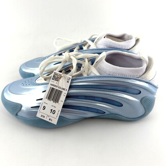 Adidas Unisex Glow Blue Cloud White Core Black Harden Volume 9 Shoes Size W10 M9 main image 11